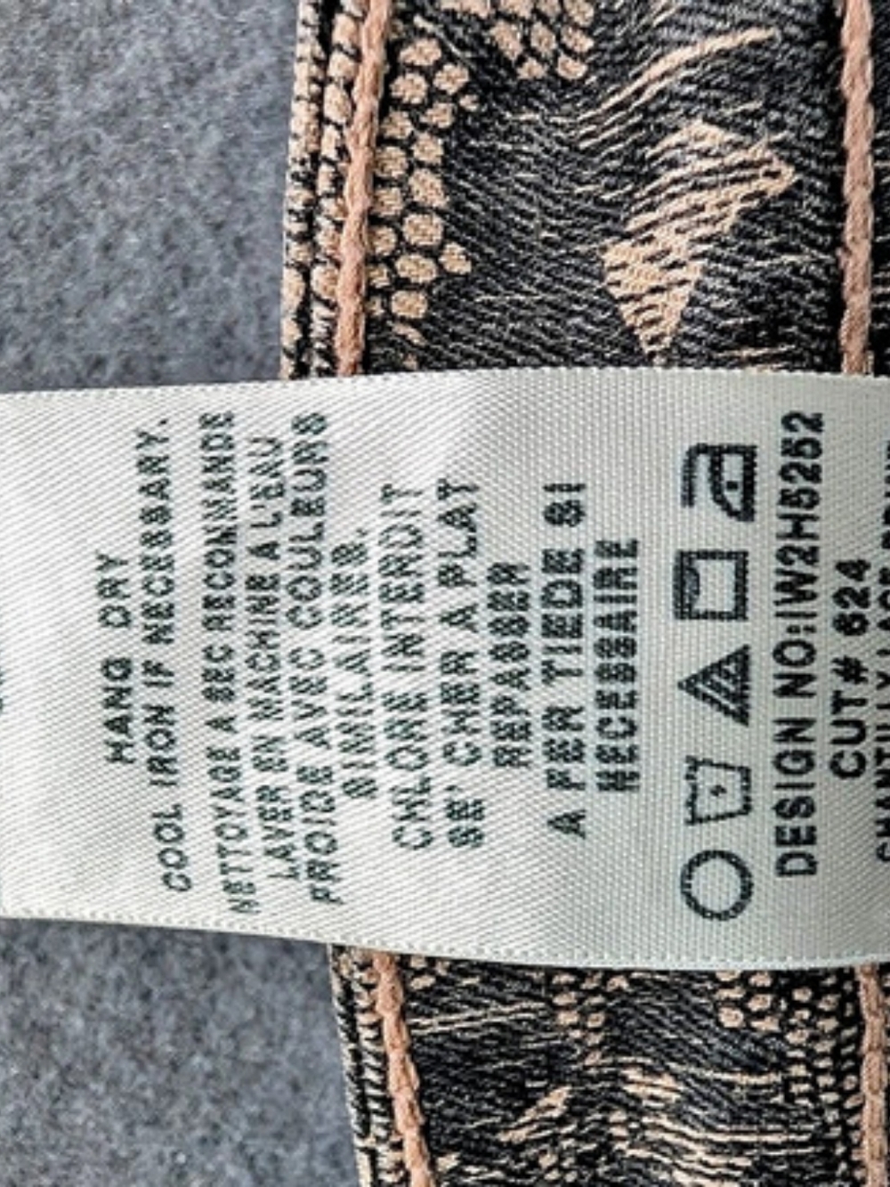 Joe's Jeans The Skinny Chantilly Lace Print Blush Black Low Rise Pants Size 27 - Picture 8 of 11